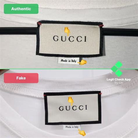 fake gucci shirt mens|authentic gucci tag.